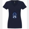 N6480 - Next Level Ladies' Sueded V-Neck T-Shirt Thumbnail