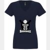 N6480 - Next Level Ladies' Sueded V-Neck T-Shirt Thumbnail