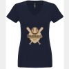 N6480 - Next Level Ladies' Sueded V-Neck T-Shirt Thumbnail