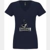 N6480 - Next Level Ladies' Sueded V-Neck T-Shirt Thumbnail