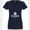 N6480 - Next Level Ladies' Sueded V-Neck T-Shirt Thumbnail