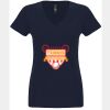 N6480 - Next Level Ladies' Sueded V-Neck T-Shirt Thumbnail