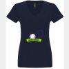 N6480 - Next Level Ladies' Sueded V-Neck T-Shirt Thumbnail