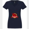 N6480 - Next Level Ladies' Sueded V-Neck T-Shirt Thumbnail
