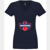 N6480 - Next Level Ladies' Sueded V-Neck T-Shirt Thumbnail