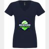 N6480 - Next Level Ladies' Sueded V-Neck T-Shirt Thumbnail