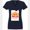 N6480 - Next Level Ladies' Sueded V-Neck T-Shirt Thumbnail