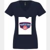 N6480 - Next Level Ladies' Sueded V-Neck T-Shirt Thumbnail