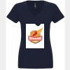 N6480 - Next Level Ladies' Sueded V-Neck T-Shirt Thumbnail
