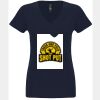 N6480 - Next Level Ladies' Sueded V-Neck T-Shirt Thumbnail