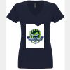 N6480 - Next Level Ladies' Sueded V-Neck T-Shirt Thumbnail