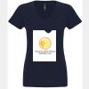 N6480 - Next Level Ladies' Sueded V-Neck T-Shirt Thumbnail