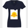 N6480 - Next Level Ladies' Sueded V-Neck T-Shirt Thumbnail