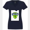 N6480 - Next Level Ladies' Sueded V-Neck T-Shirt Thumbnail