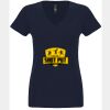 N6480 - Next Level Ladies' Sueded V-Neck T-Shirt Thumbnail