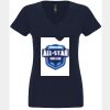 N6480 - Next Level Ladies' Sueded V-Neck T-Shirt Thumbnail