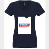N6480 - Next Level Ladies' Sueded V-Neck T-Shirt Thumbnail