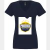 N6480 - Next Level Ladies' Sueded V-Neck T-Shirt Thumbnail