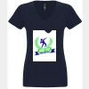 N6480 - Next Level Ladies' Sueded V-Neck T-Shirt Thumbnail