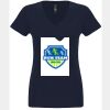 N6480 - Next Level Ladies' Sueded V-Neck T-Shirt Thumbnail