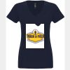 N6480 - Next Level Ladies' Sueded V-Neck T-Shirt Thumbnail