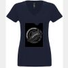 N6480 - Next Level Ladies' Sueded V-Neck T-Shirt Thumbnail