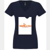 N6480 - Next Level Ladies' Sueded V-Neck T-Shirt Thumbnail