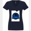 N6480 - Next Level Ladies' Sueded V-Neck T-Shirt Thumbnail