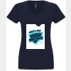N6480 - Next Level Ladies' Sueded V-Neck T-Shirt Thumbnail