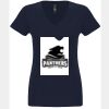 N6480 - Next Level Ladies' Sueded V-Neck T-Shirt Thumbnail