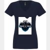 N6480 - Next Level Ladies' Sueded V-Neck T-Shirt Thumbnail