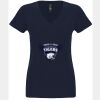 N6480 - Next Level Ladies' Sueded V-Neck T-Shirt Thumbnail