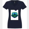 N6480 - Next Level Ladies' Sueded V-Neck T-Shirt Thumbnail