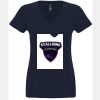 N6480 - Next Level Ladies' Sueded V-Neck T-Shirt Thumbnail