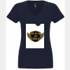 N6480 - Next Level Ladies' Sueded V-Neck T-Shirt Thumbnail
