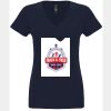 N6480 - Next Level Ladies' Sueded V-Neck T-Shirt Thumbnail