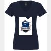 N6480 - Next Level Ladies' Sueded V-Neck T-Shirt Thumbnail