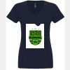 N6480 - Next Level Ladies' Sueded V-Neck T-Shirt Thumbnail