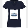 N6480 - Next Level Ladies' Sueded V-Neck T-Shirt Thumbnail