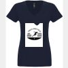 N6480 - Next Level Ladies' Sueded V-Neck T-Shirt Thumbnail