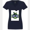 N6480 - Next Level Ladies' Sueded V-Neck T-Shirt Thumbnail