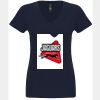 N6480 - Next Level Ladies' Sueded V-Neck T-Shirt Thumbnail