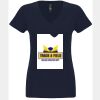N6480 - Next Level Ladies' Sueded V-Neck T-Shirt Thumbnail