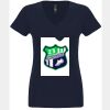 N6480 - Next Level Ladies' Sueded V-Neck T-Shirt Thumbnail