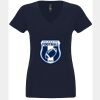 N6480 - Next Level Ladies' Sueded V-Neck T-Shirt Thumbnail