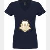N6480 - Next Level Ladies' Sueded V-Neck T-Shirt Thumbnail
