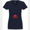 N6480 - Next Level Ladies' Sueded V-Neck T-Shirt Thumbnail
