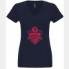 N6480 - Next Level Ladies' Sueded V-Neck T-Shirt Thumbnail