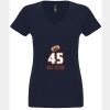 N6480 - Next Level Ladies' Sueded V-Neck T-Shirt Thumbnail