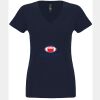 N6480 - Next Level Ladies' Sueded V-Neck T-Shirt Thumbnail